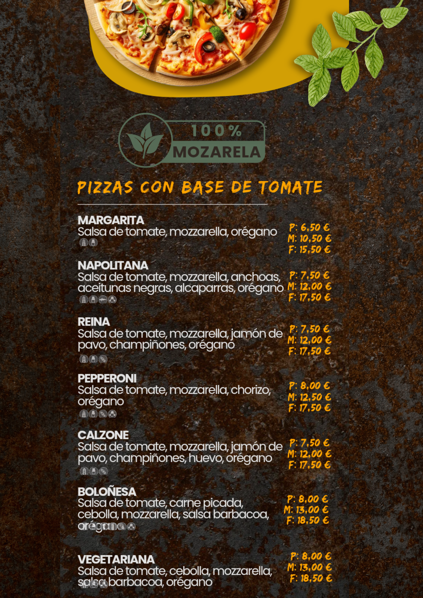 Pizzas Base Tomate 1