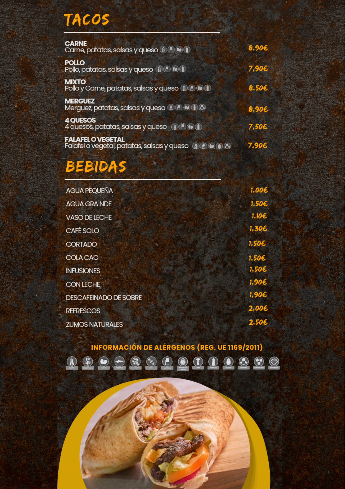 Tacos y Bebidas